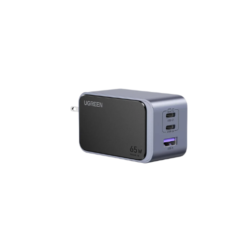 Ugreen Nexode S 3 Port (1 x USB A, 2 x USB C) 65W GaN Tech Fast Charger Gray (X553/45223) Ugreen Nexode S 3 Port (1 x USB A, 2 x USB C) 65W GaN Tech Fast Charger Gray (X553/45223)
